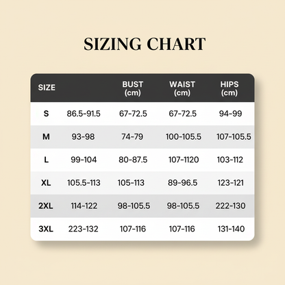 Sizing Chart